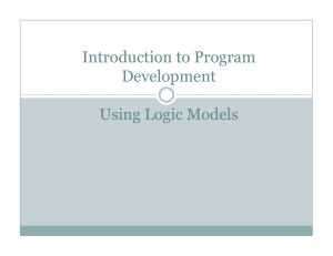 Introduction to Program Development Using Logic Models