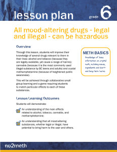 6 lesson plan All mood-altering drugs - legal