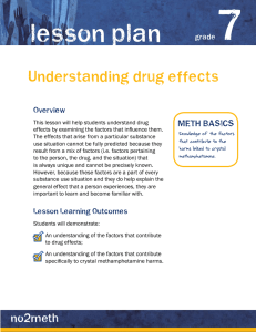 7 lesson plan Understanding drug effects