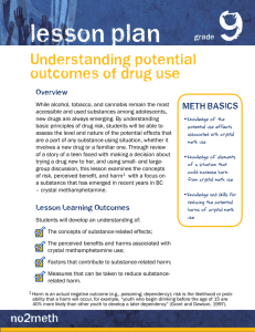 9 lesson plan Understanding potential outcomes of drug use
