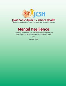 Mental Resilience Joint Consortium School Health