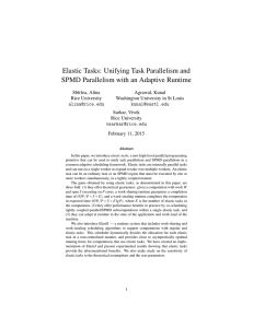 Elastic Tasks: Unifying Task Parallelism and