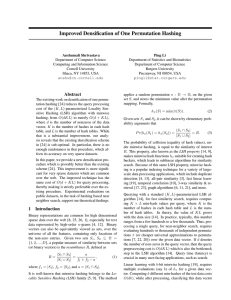 Improved Densification of One Permutation Hashing