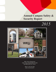 2015 Annual Campus Safety &amp; Security Report