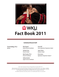 Fact Book 2011 Tuesdi Helbig, Ph.D. Matt Bogard Gina Huff