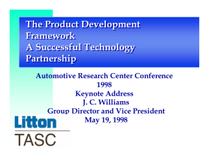The Product Development Framework A Successful Technology Partnership