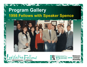 Program Gallery  1998 Fellows with Speaker Spence