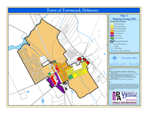 Town of Townsend, Delaware Map 3. Existing Zoning 2002