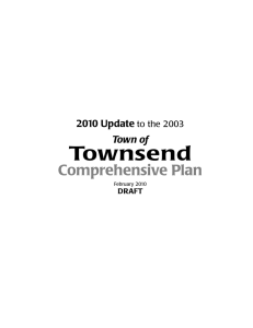 Townsend Comprehensive Plan 2010 Update Town of