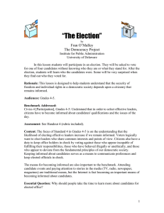 “The Election”  Fran O’Malley The Democracy Project