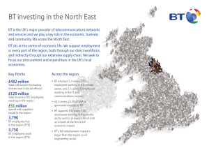 BT investing in the North East