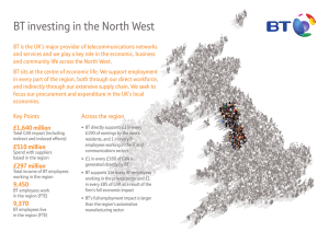 BT investing in the North West