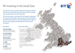 BT investing in the South East