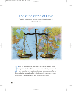 F The Wide World of Laws