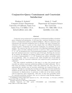 Conjunctive-Query Containment and Constraint Satisfaction