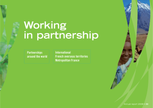 Working in partnership Partnerships International