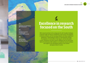 Excellence in research focused on the South 25 32