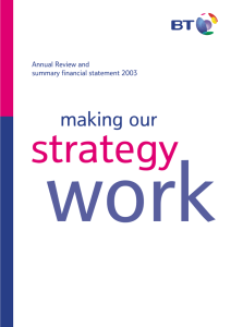 work strategy making our Annual Review and