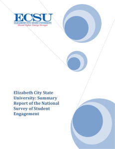 Elizabeth City State University: Summary Report of the National Survey of Student