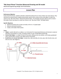 Lesson Plan “My Smart Phone” Precision Measured Drawing and 3D model