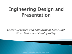 Career Research and Employment Skills Unit Work Ethics and Employability 1