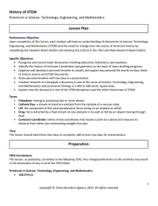 History of STEM  Lesson Plan Practicum in Science, Technology, Engineering, and Mathematics