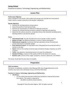 Going Global Lesson Plan Practicum in Science, Technology, Engineering, and Mathematics