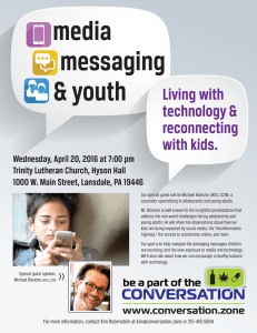 media messaging &amp; youth Living with