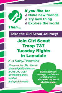 Join Girl Scout Troop 737 Tuesday Nights in Lansdale