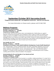 September/October 2015 Upcoming Events