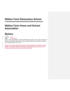 Walton Farm Elementary School  Walton Farm Home and School Association
