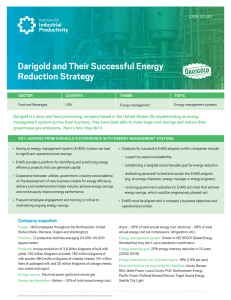 Darigold and Their Successful Energy Reduction Strategy