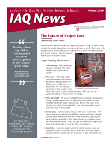 Indoor Air Quality in Northwest S The Future of Carpet Care