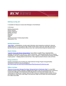 RCM News for May 2011 Building Assessments