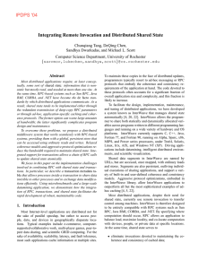 Integrating Remote Invocation and Distributed Shared State