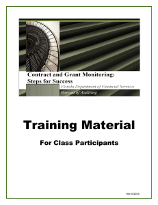 Training Material  For Class Participants Rev 3/2015
