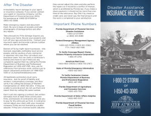 Disaster Assistance After The Disaster