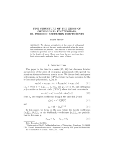 FINE STRUCTURE OF THE ZEROS OF ORTHOGONAL POLYNOMIALS, III. PERIODIC RECURSION COEFFICIENTS