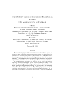 Hyperbolicity in multi-dimensional Hamiltonian systems with applications to soft billiards