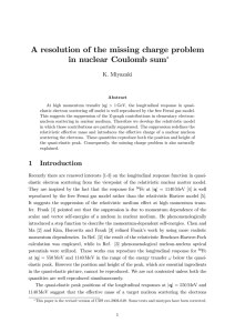 A resolution of the missing charge problem in nuclear Coulomb sum