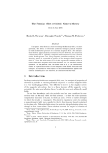 The Faraday effect revisited: General theory 14th of June 2005