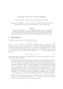 Invariant sets for the varactor equation M.V. Bartuccelli , J.H.B. Deane