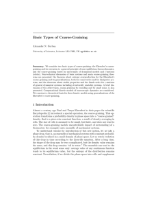 Basic Types of Coarse-Graining Alexander N. Gorban