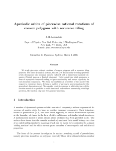 Aperiodic orbits of piecewise rational rotations of