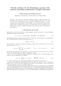 Periodic solutions for the Schr¨ odinger equation with
