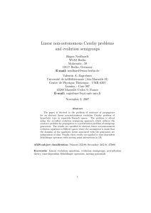 Linear non-autonomous Cauchy problems and evolution semigroups