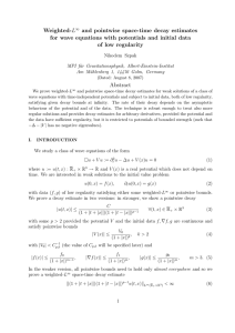 Weighted-L and pointwise space-time decay estimates