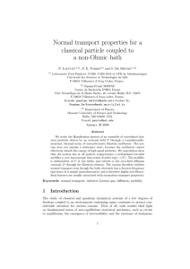 Normal transport properties for a classical particle coupled to a non-Ohmic bath