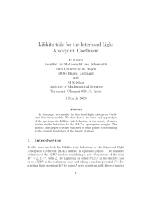 Lifshitz tails for the Interband Light Absorption Coefficient