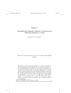 Chapter 1 Nonequilibrium Stationary Solutions of Thermostated Boltzmann Equation in a Field